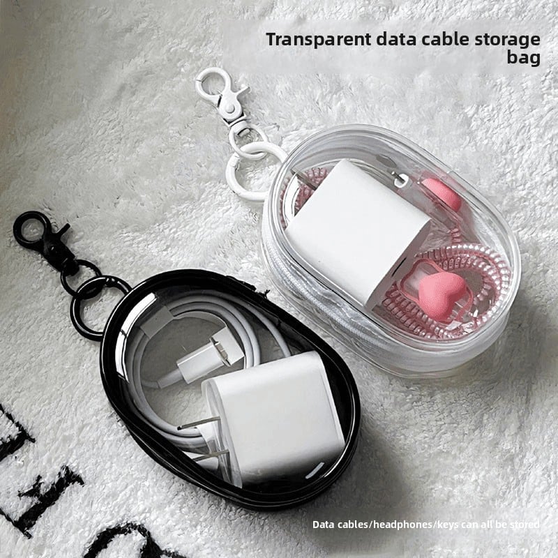 Transparent bag for packing cables & and other supplies