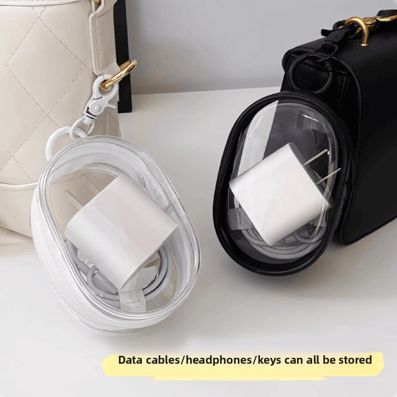 Transparent bag for packing cables & and other supplies