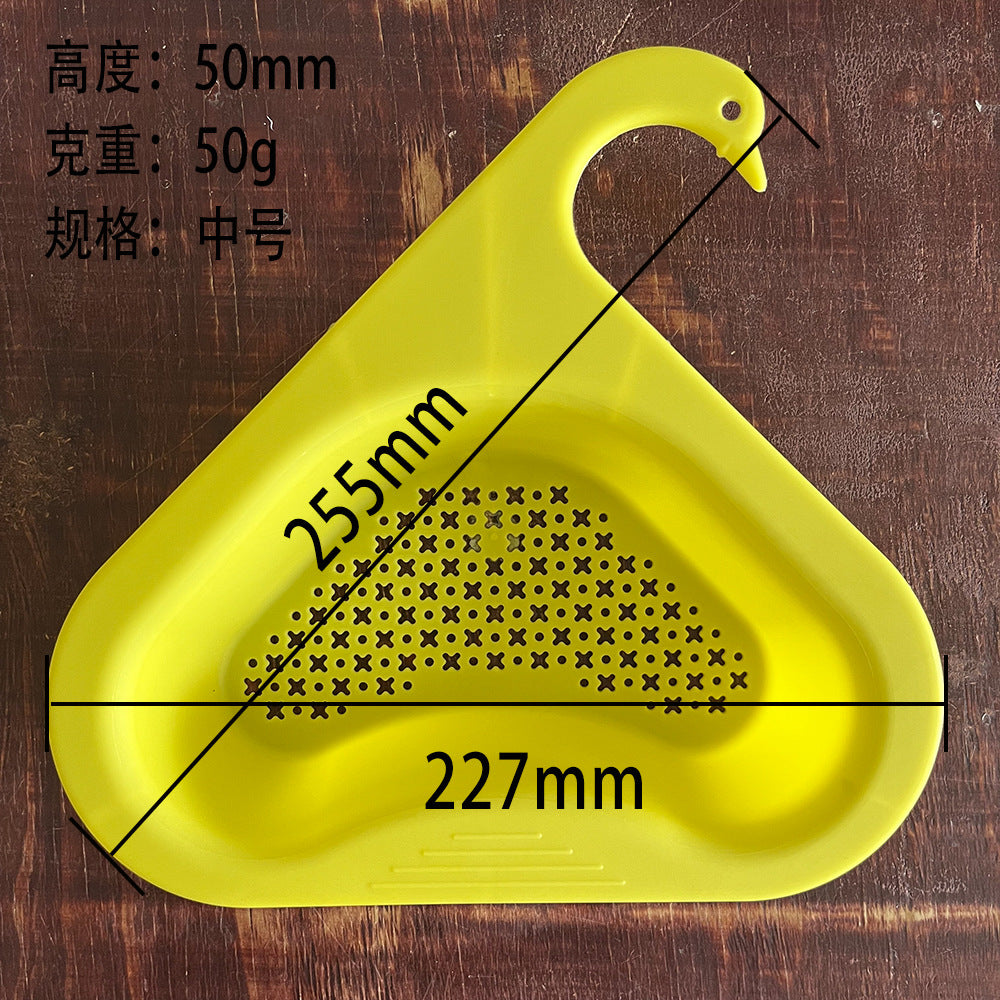 Kitchen Swan Drain Basket Sink Triangle Drain Basket Faucet Storage Rack Sink Sink Drain Storage Rack