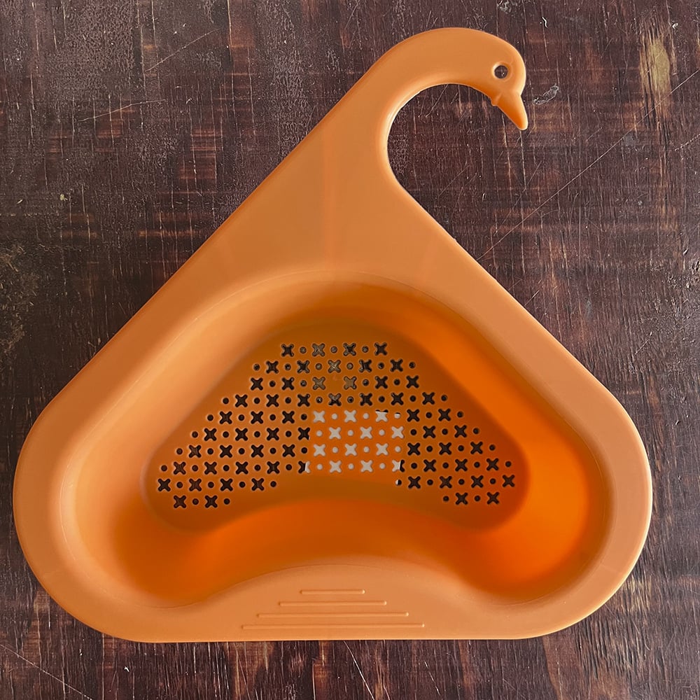 Kitchen Swan Drain Basket Sink Triangle Drain Basket Faucet Storage Rack Sink Sink Drain Storage Rack