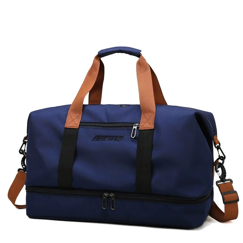Travel bag, luggage storage bag, large-capacity independent shoe compartment, business trip fitness bag, and handle handbag that can be worn