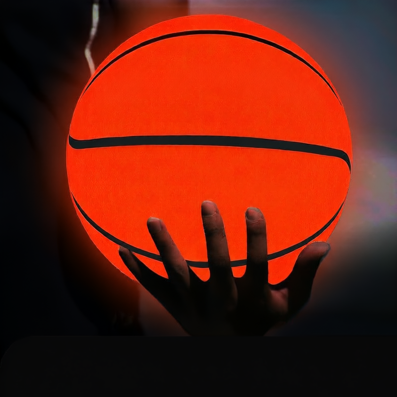 Glow-in-the-dark Reflective Rubber Battery Basketball