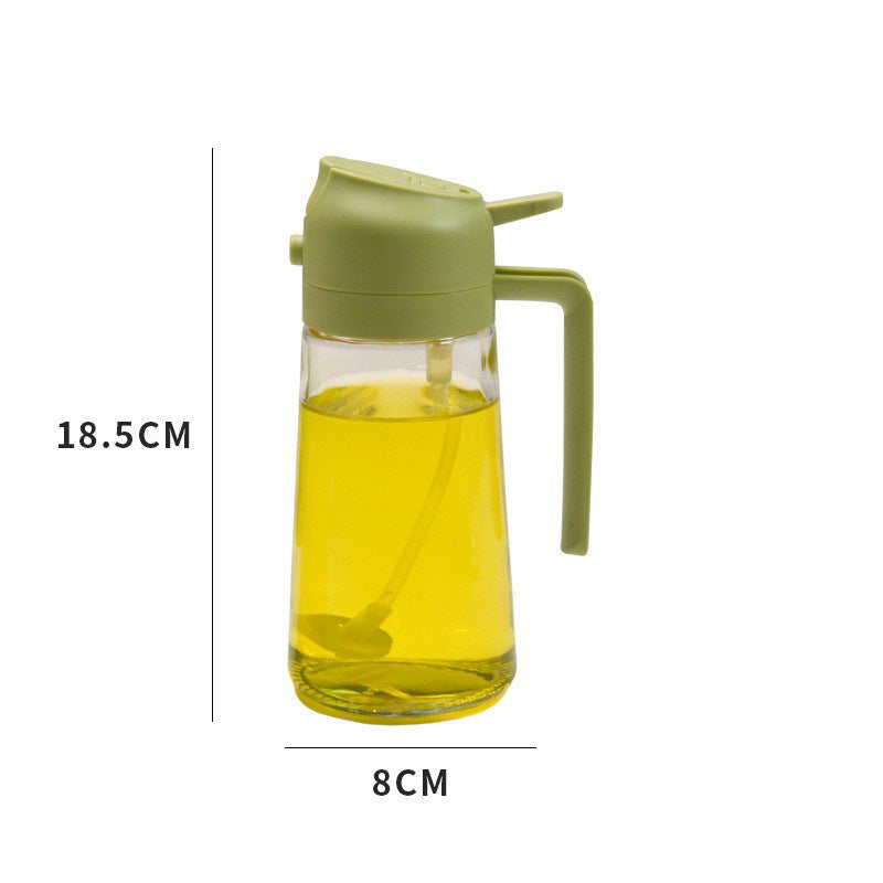 470ml Oil Sprayer 2 in 1 Glass Kitchen Oil Bottle for cooking