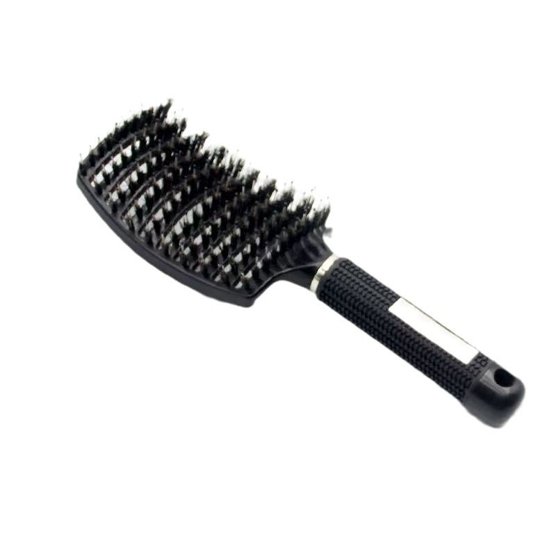 Bristle Comb Long Wide Tooth Hairdressing Ribbon Curling Styling Detangling Massage Anti-static Comb