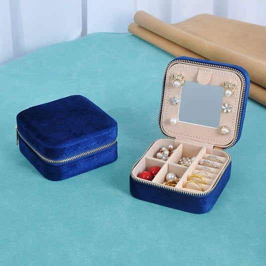 Portable Mini Jewlery Box with Mirror