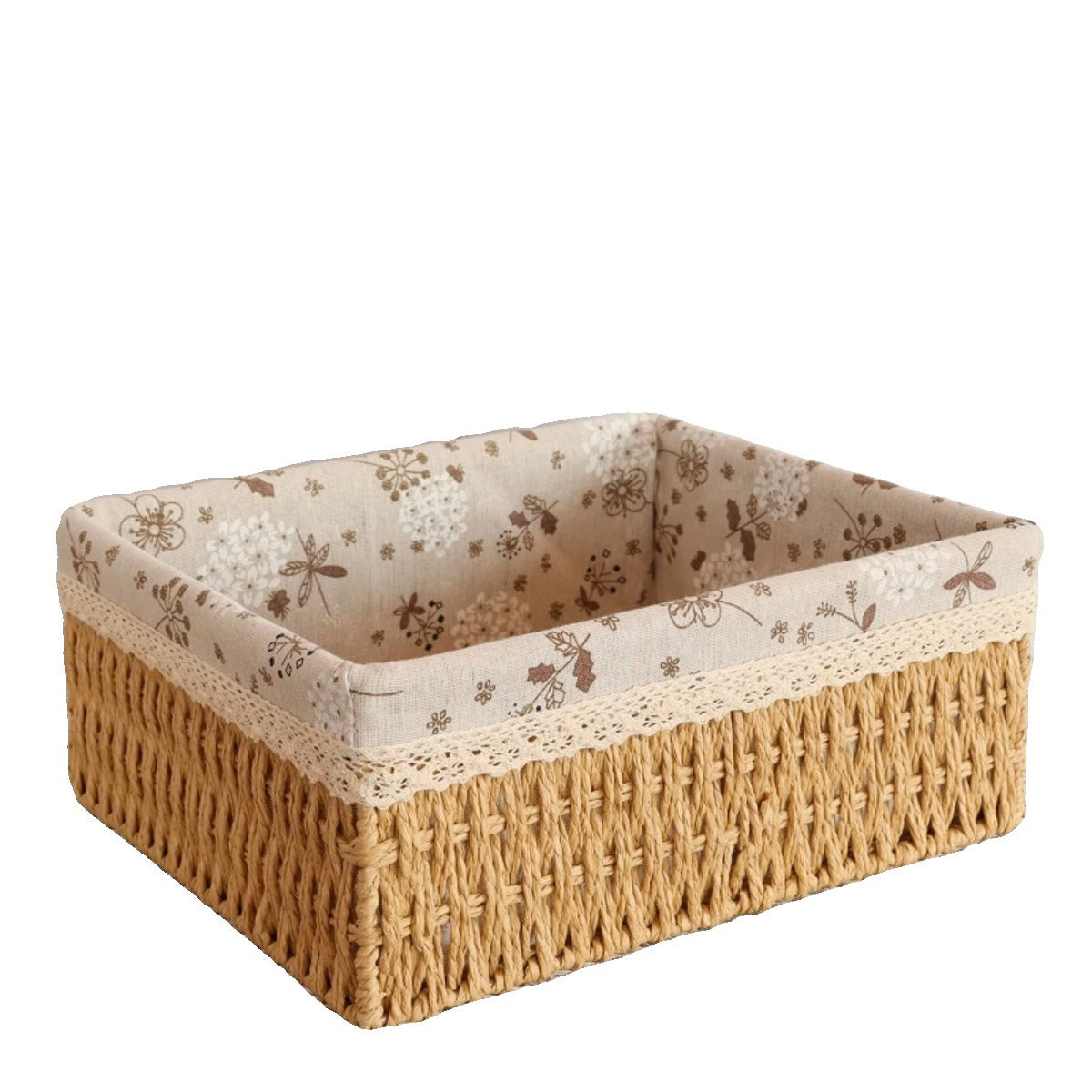 Woven storage baskets