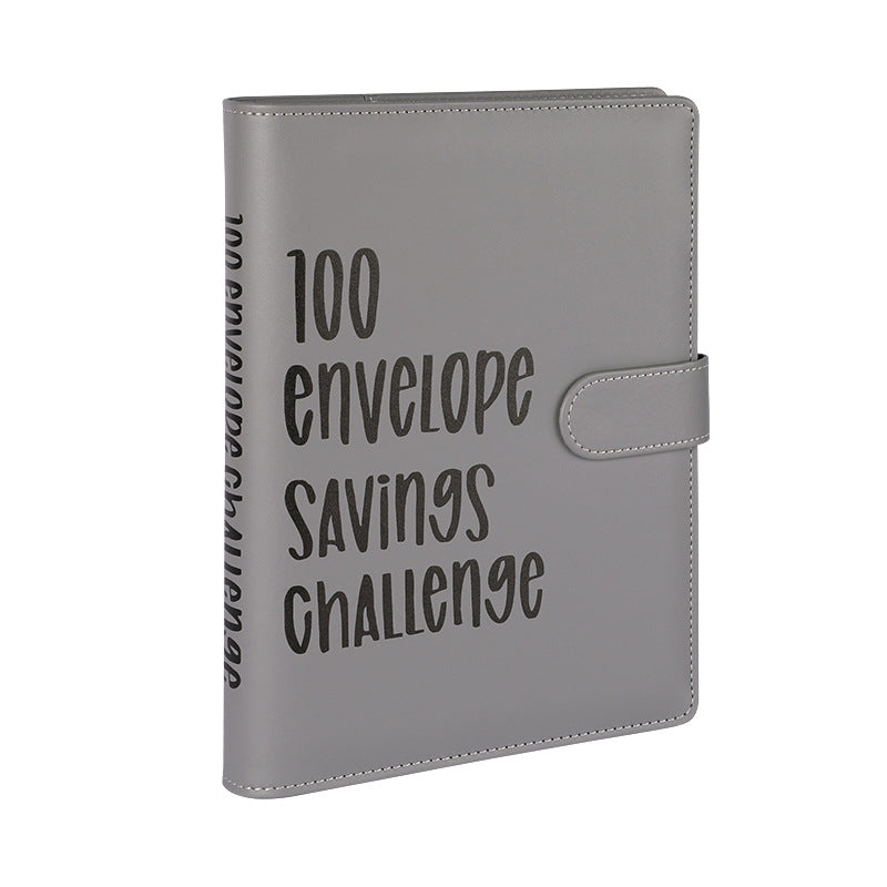 100 Envelope Challenge loose-leaf book 100 days money saving book challenge cash envelope saving book
