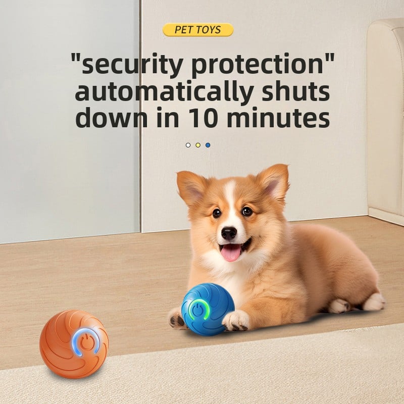 Dog Toy Rolling Ball Electric Gravitational Jumping Ball Pet Ball Dog Relieving Boring Intelligent Companion Bite Resistant Dog Ball