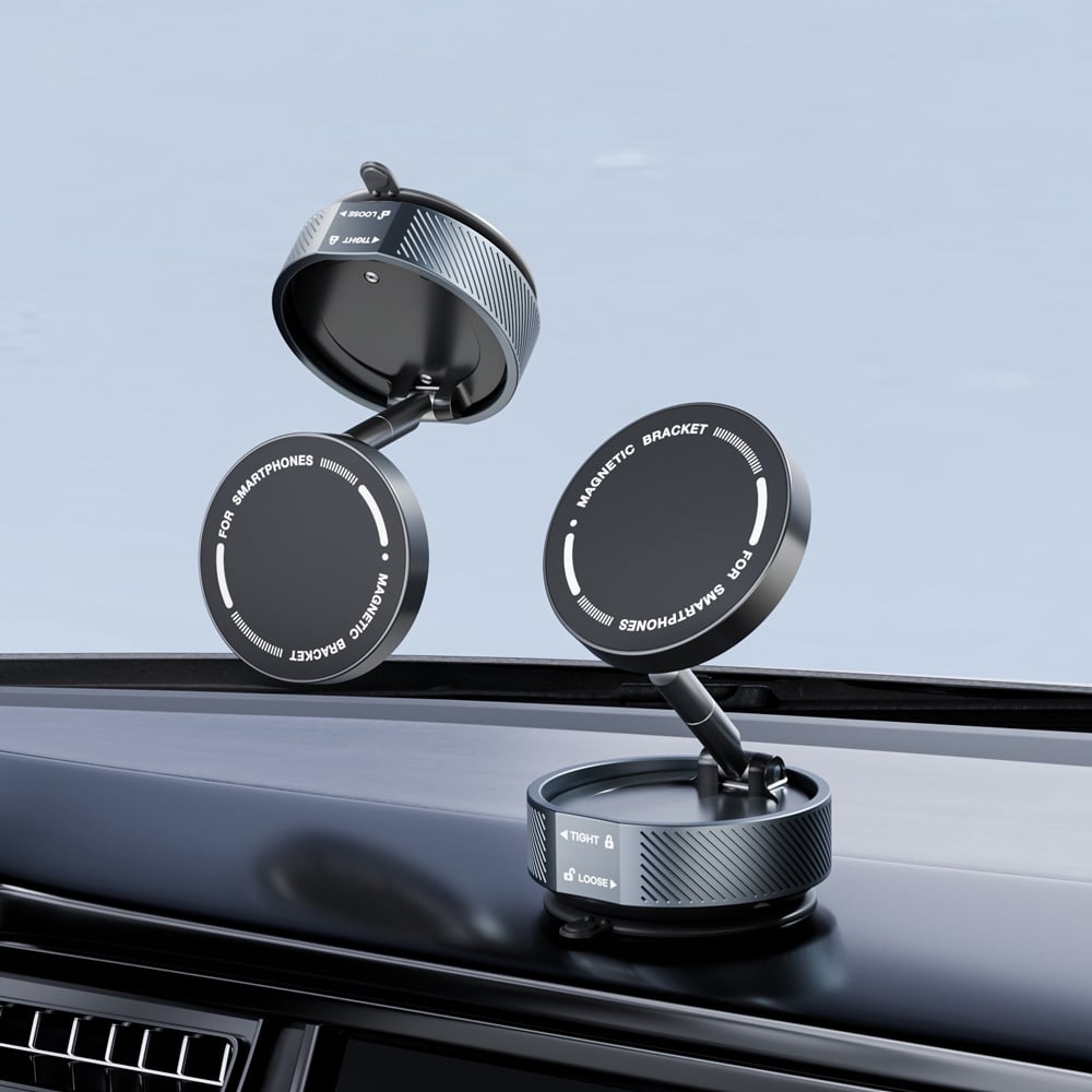 Car mobile phone bracket  vacuum adsorption magnetic bracket multi-scene angle adjustment 360 � rotating bracket