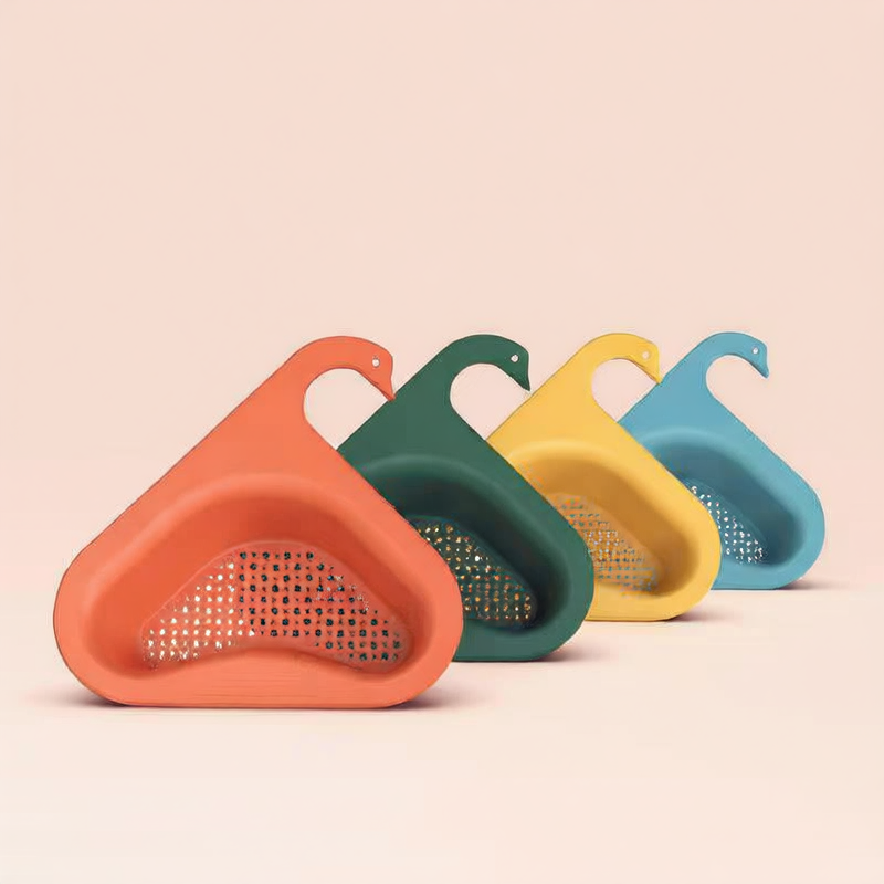 Kitchen Swan Drain Basket Sink Triangle Drain Basket Faucet Storage Rack Sink Sink Drain Storage Rack