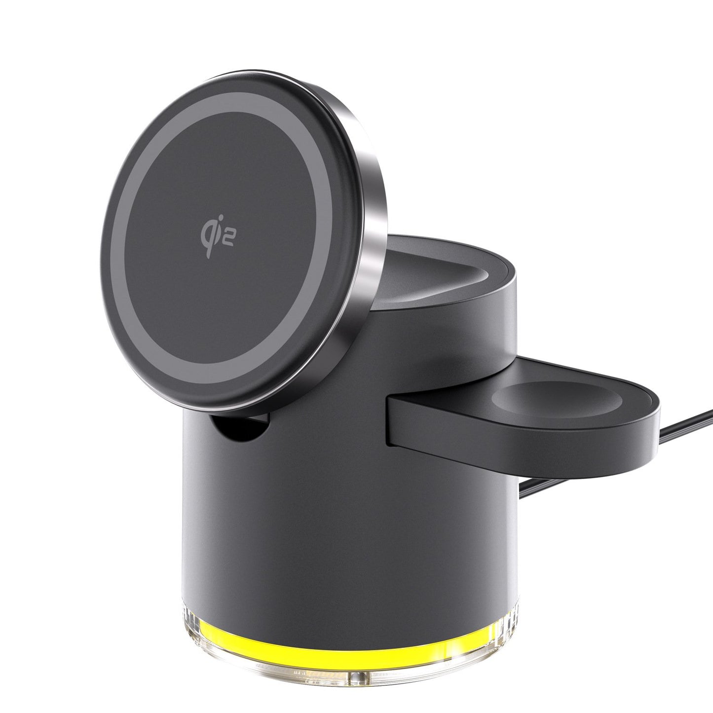 Magnetic three-in-one wireless charger
