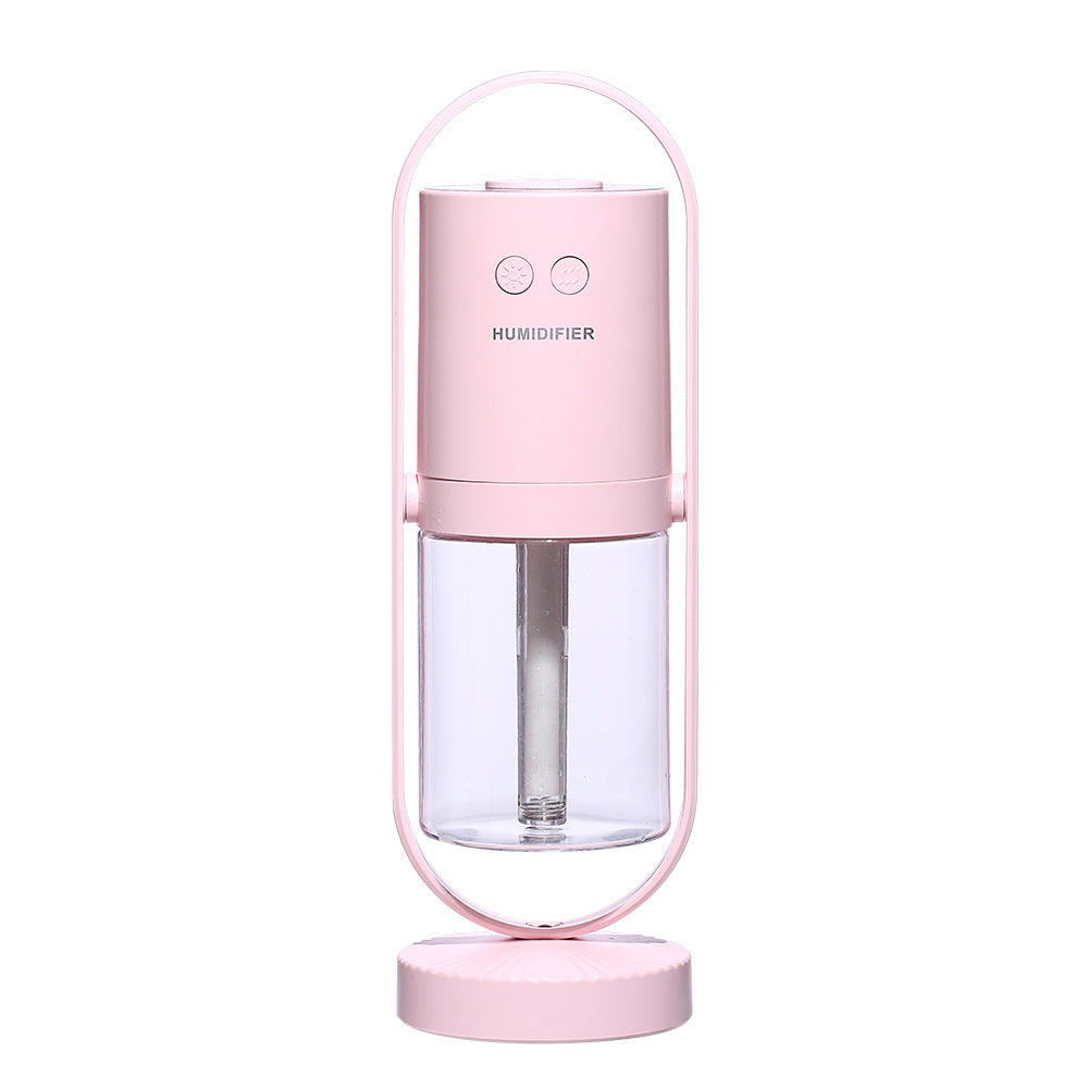 Portable USB Rechargeable Humidifier with Rotating Projection & Moisturizing Mist