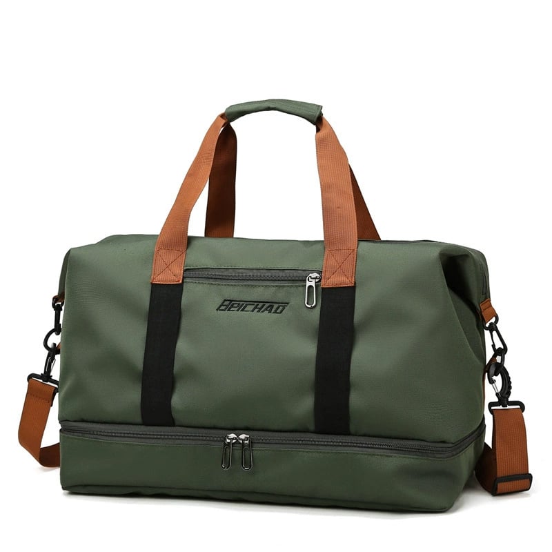 Travel bag, luggage storage bag, large-capacity independent shoe compartment, business trip fitness bag, and handle handbag that can be worn