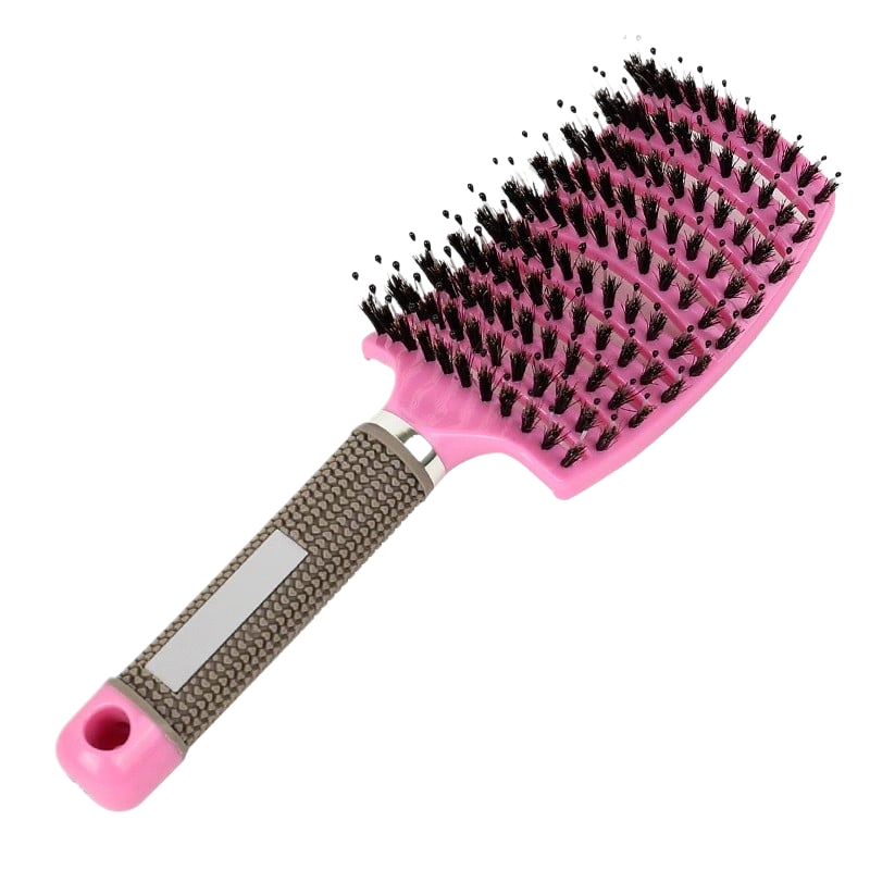 Bristle Comb Long Wide Tooth Hairdressing Ribbon Curling Styling Detangling Massage Anti-static Comb