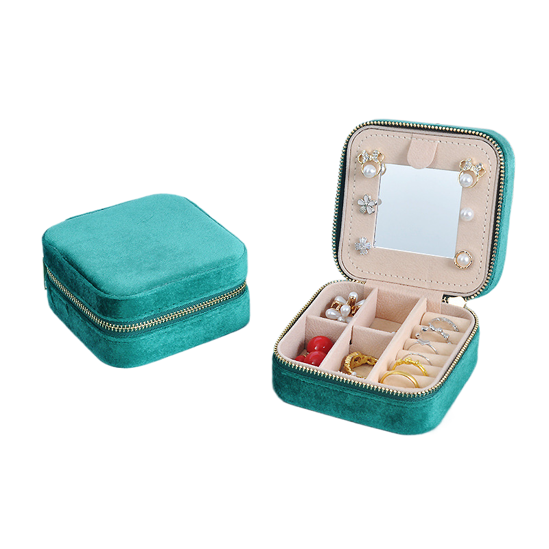 Portable Mini Jewlery Box with Mirror