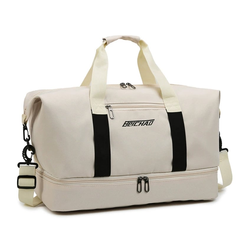 Travel bag, luggage storage bag, large-capacity independent shoe compartment, business trip fitness bag, and handle handbag that can be worn
