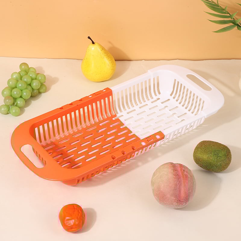 Retractable Draining Basket for Draining Fruits & Vegies used for storage and prepping meals