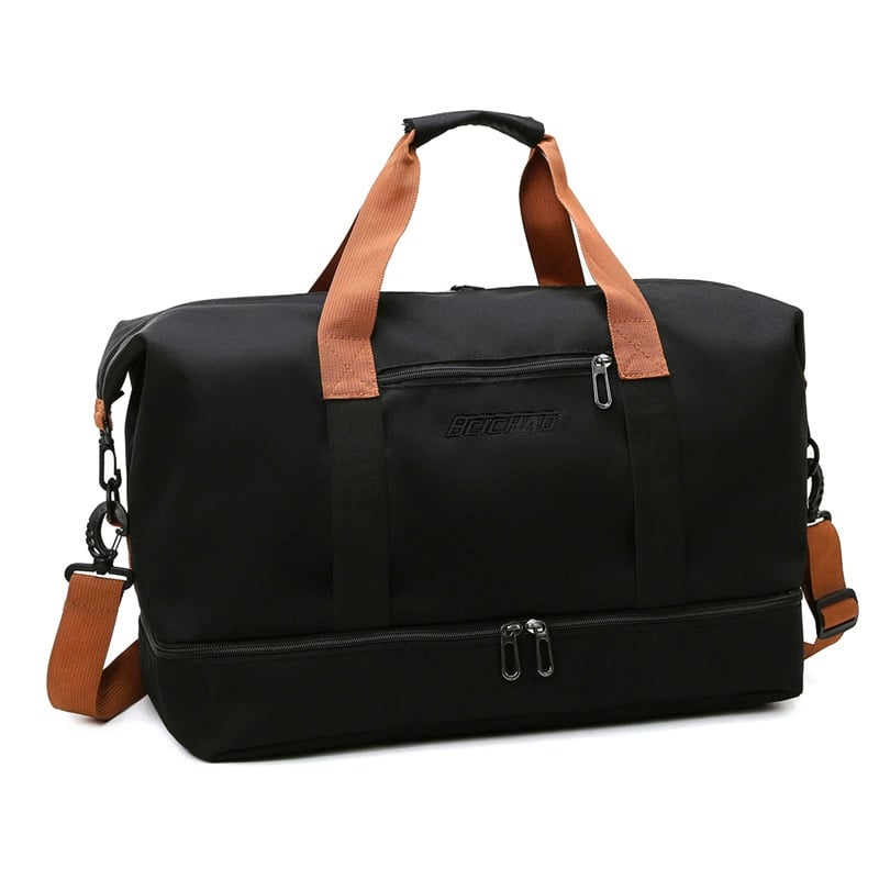 Travel bag, luggage storage bag, large-capacity independent shoe compartment, business trip fitness bag, and handle handbag that can be worn