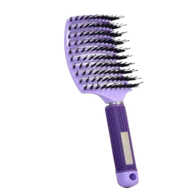 Bristle Comb Long Wide Tooth Hairdressing Ribbon Curling Styling Detangling Massage Anti-static Comb