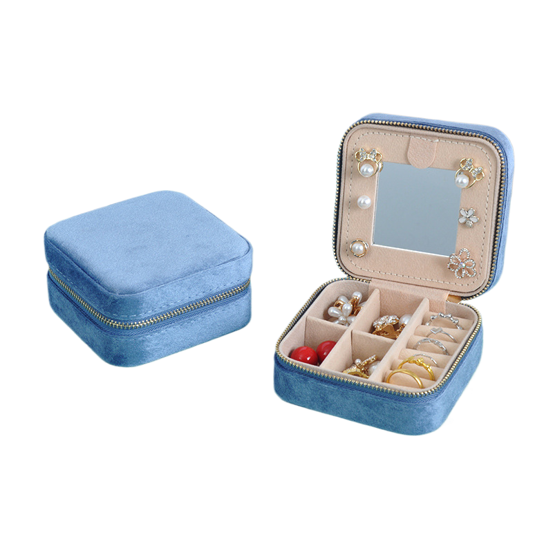 Portable Mini Jewlery Box with Mirror