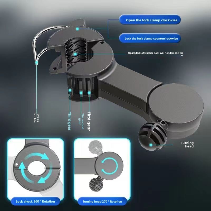 Rear Car Seat Attachable Fan