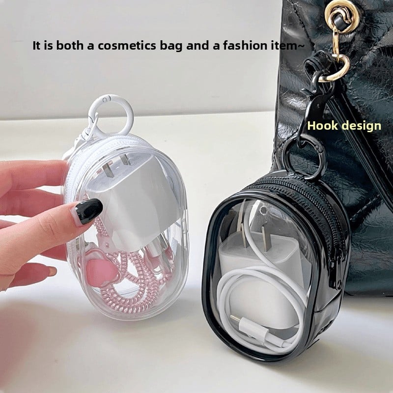 Transparent bag for packing cables & and other supplies