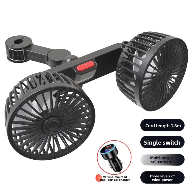 Rear Car Seat Attachable Fan