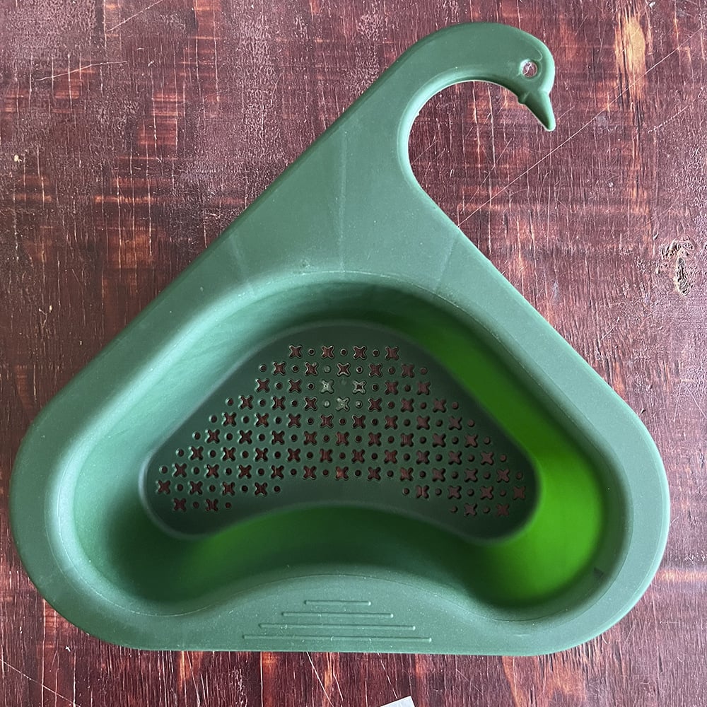 Kitchen Swan Drain Basket Sink Triangle Drain Basket Faucet Storage Rack Sink Sink Drain Storage Rack