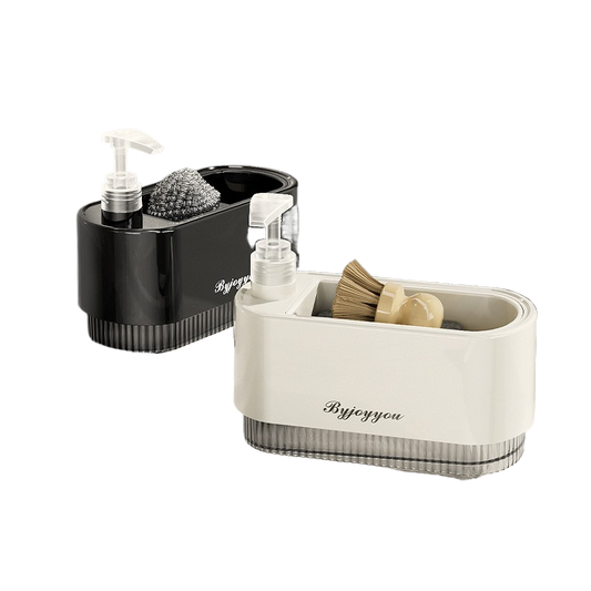 Kitchen Soap Dispenser with Sponge Holder