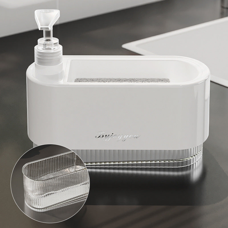 Kitchen Soap Dispenser with Sponge Holder