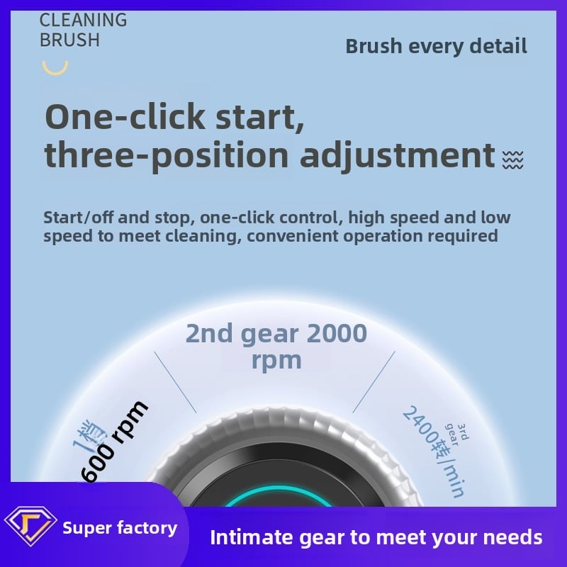 Multi-functional electric cleaning brush