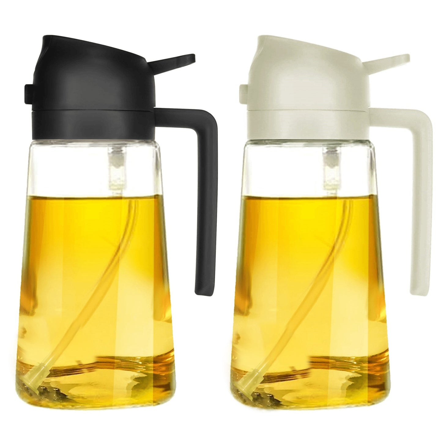 470ml Oil Sprayer 2 in 1 Glass Kitchen Oil Bottle for cooking
