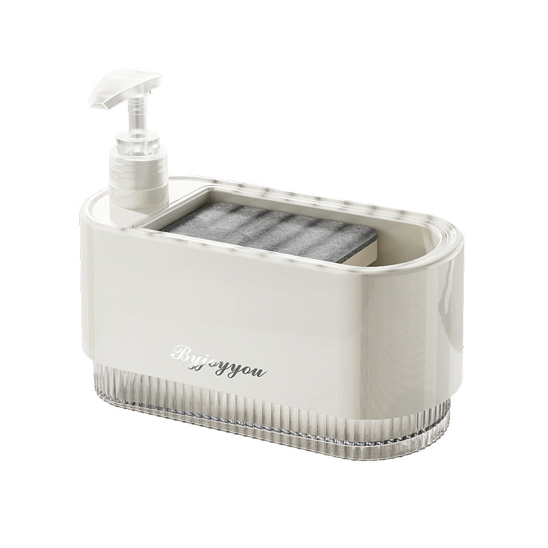 Kitchen Soap Dispenser with Sponge Holder