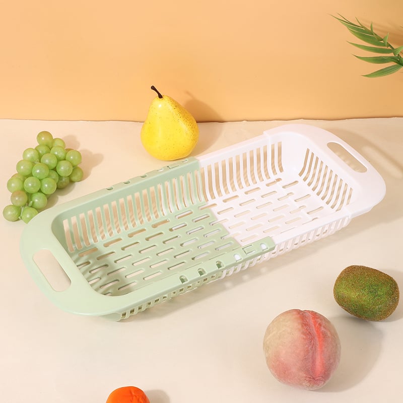 Retractable Draining Basket for Draining Fruits & Vegies used for storage and prepping meals