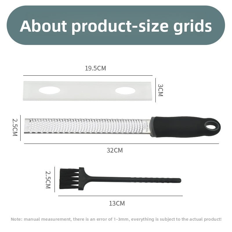 Stainless Steel Cheese & Lemon Zester with Potato & Veggie Shredding