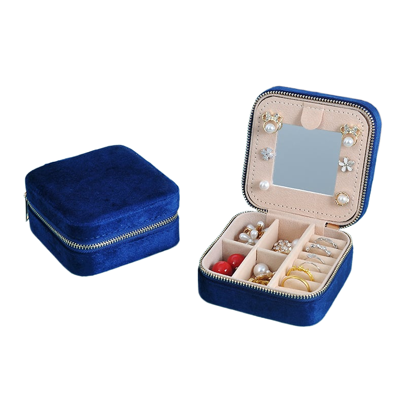 Portable Mini Jewlery Box with Mirror